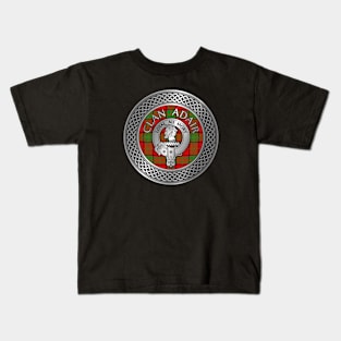 Clan Adair Crest & Tartan Knot Kids T-Shirt